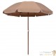 Parasol Rond 230 cm Taupe. Poteau en acier. Raffinement et Ombre Terrasse et Jardin