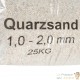 Sable Quartz Filtre Piscine 25 kg. LIVRAISON GRATUITE. Granuilométrie 1-2 mm