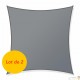 2 Voiles d’Ombrage : 200 X 200 cm Protection Contre le Vent, le Soleil et les Rayons UV 30+ pour Votre Jardin et Balcon