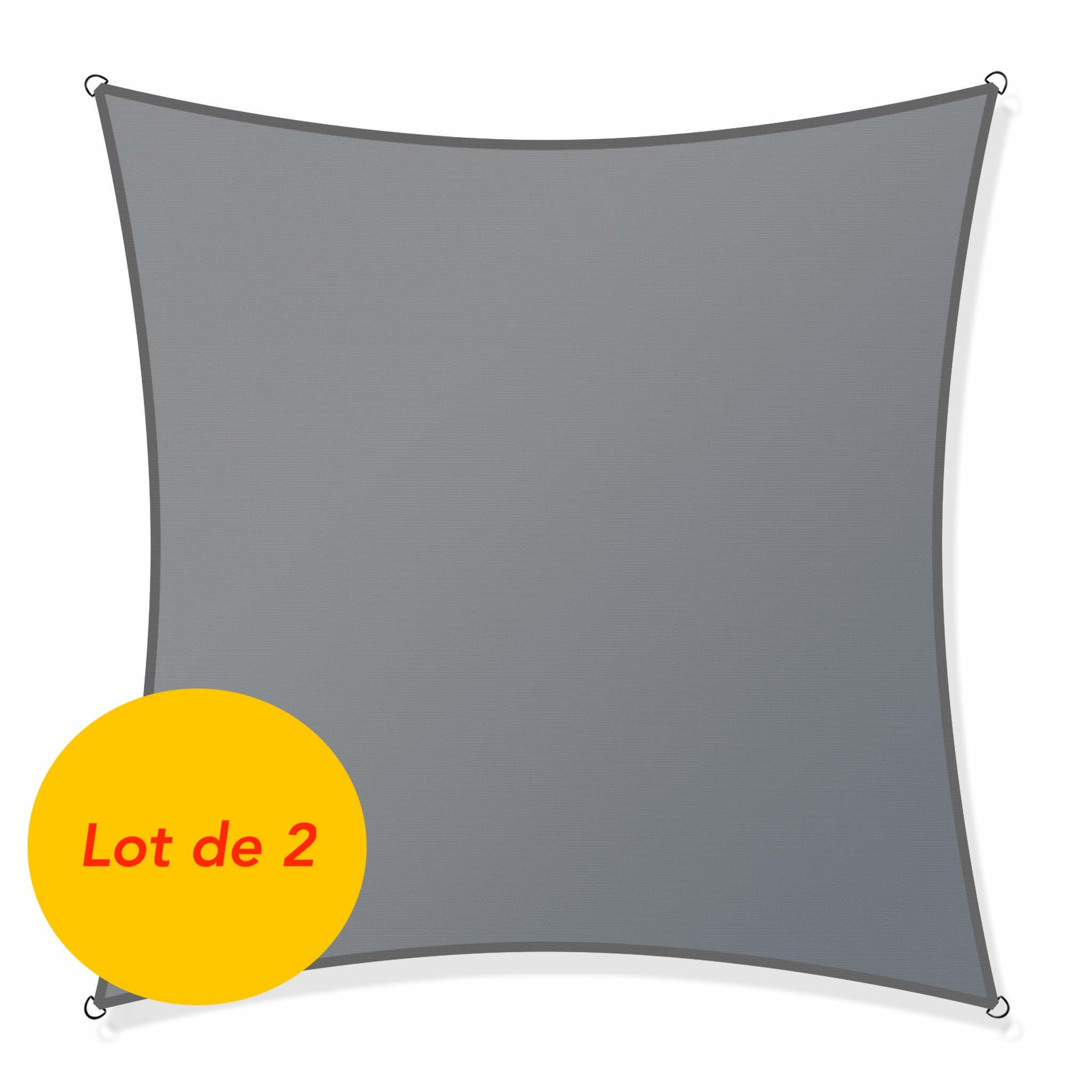 2 Voiles d’Ombrage : 200 X 200 cm Protection Contre le Vent, le Soleil et les Rayons UV 30+ pour Votre Jardin et Balcon