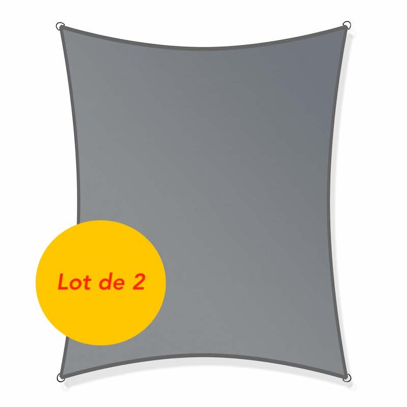 2 Voiles d’Ombrage : 200 X 300 cm Protection Contre le Vent, le Soleil et les Rayons UV 30+ pour Votre Jardin et Balcon