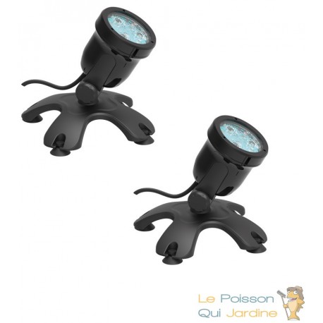 2 Spots Led Bassin 6W Immergeables. Éclairage Bassin De Jardins Et Étangs