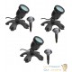 3 Spots Led Bassin 3W Immergeable Plus capteur de luminosité Pour Bassin De Jardins Et Étangs Extérieurs