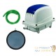 Set Aérateur Bassin Pompe à air 2700 l/h 1 diffuseur 20 cm SILENCIEUX. Pour 4000 litres environ