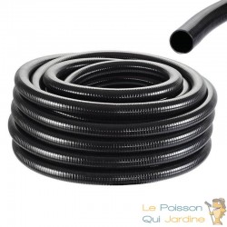 25 mètres tuyau 40 mm PVC résistant Noir 610 gr/m pour bassin