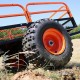 Remorque basculante pour auto portée et quads Idéal grands jardin, exploitation agricoles